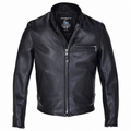 Men’s Classic Racer Leather Jacket-0