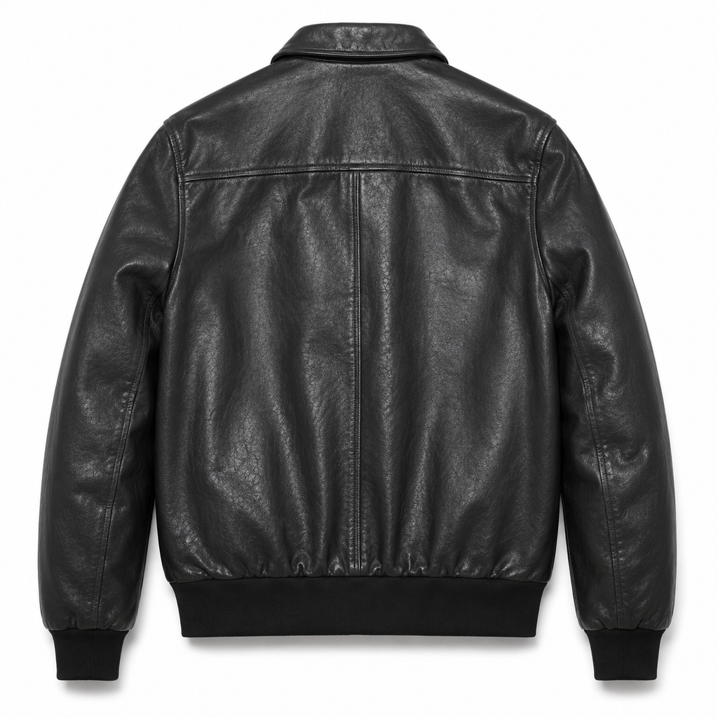 Men’s Black A-2 Leather Jacket