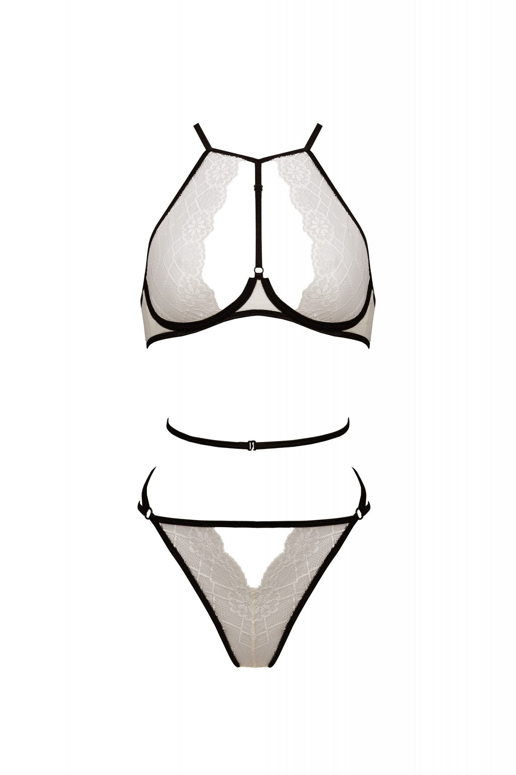 Soft Sheer Lace Top & Bikini Set Passion Chica-2