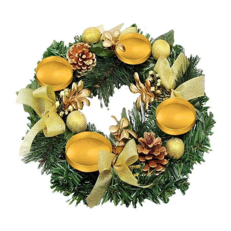 Christmas Candle Ring Wreath