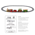Christmas Village Train Set