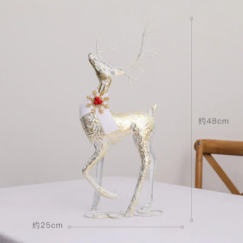 Wrought Iron Reindeer Christmas Ornament