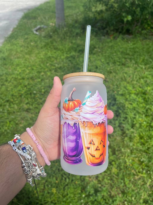 Colourful pumpkins Halloween Cup