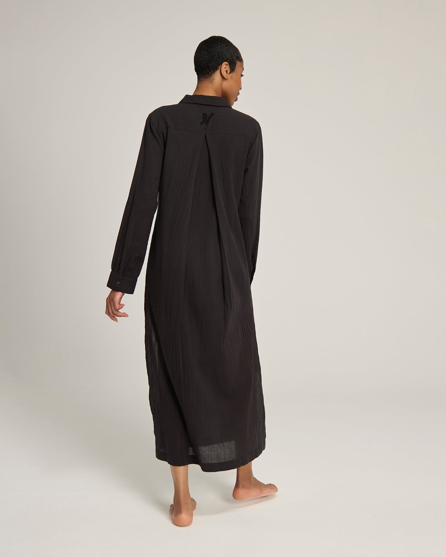 The Maxi Shirt - Black