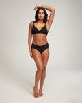 The Organic Cotton Midi Brief 2 Pack - Black