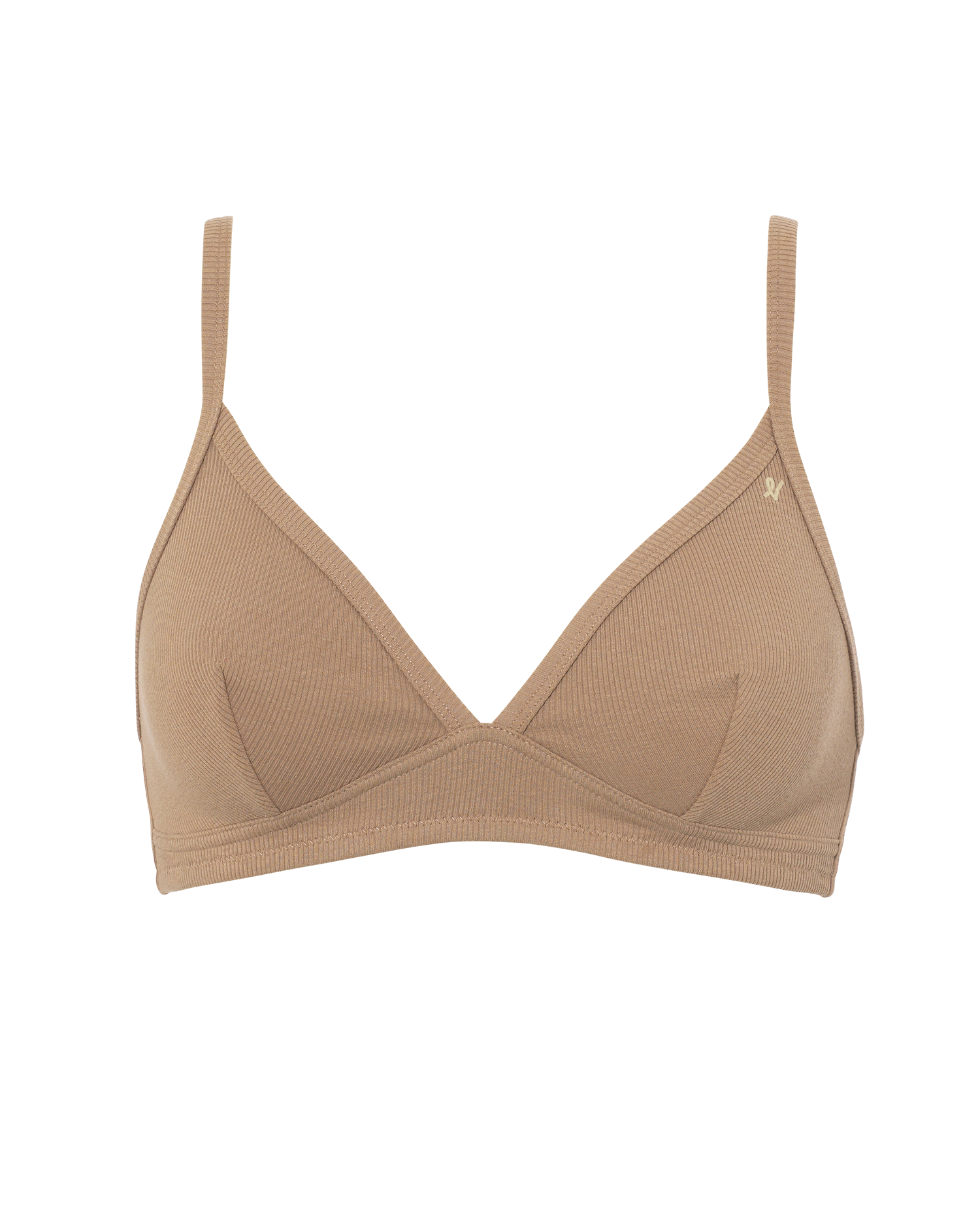 The Organic Cotton Easy Does It Bralette - Mocha