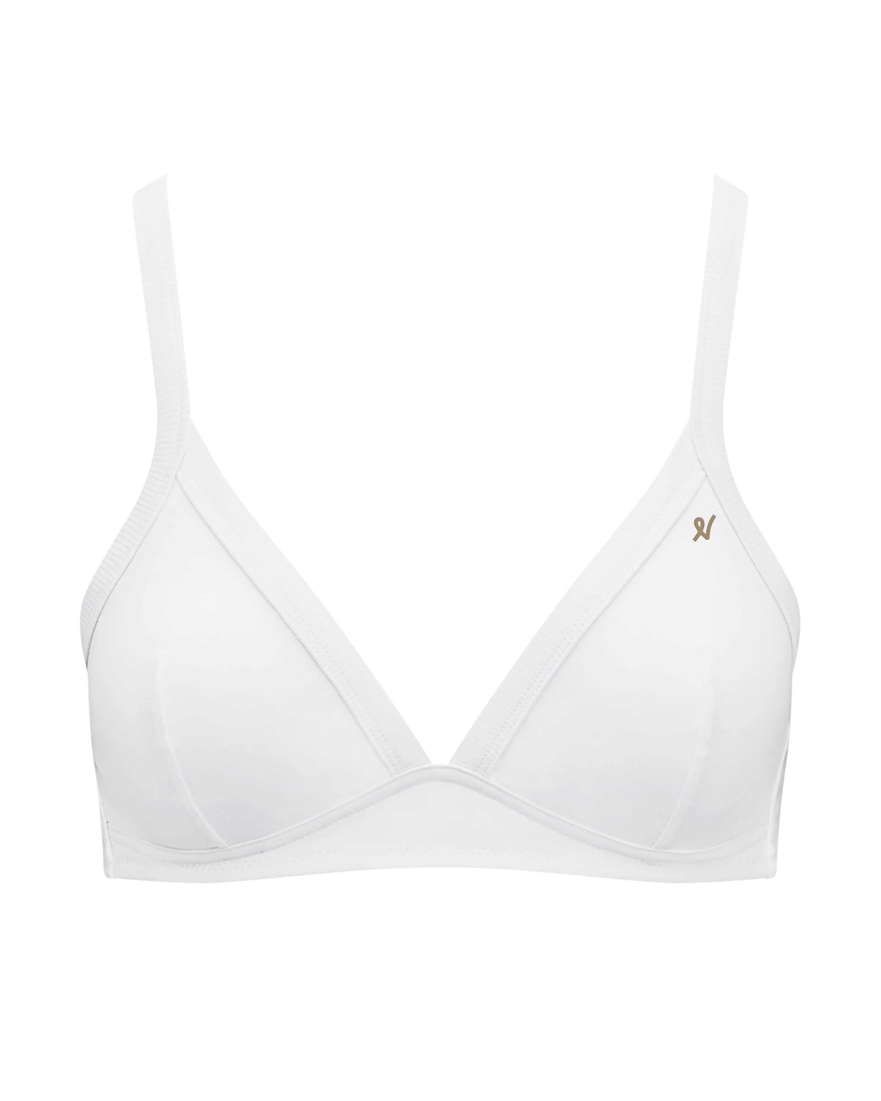 The Organic Cotton Easy Does It Bralette - Cotton White