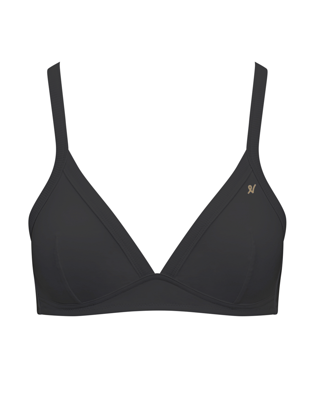 The Organic Cotton Easy Does It Bralette - Black