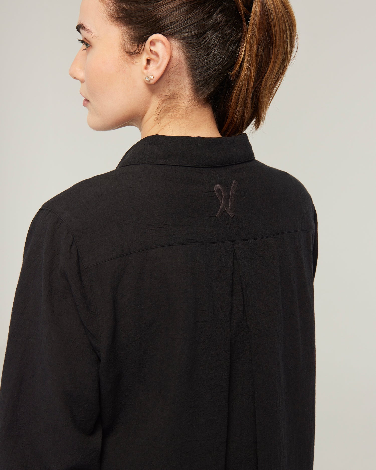 The Midi Shirt - Black