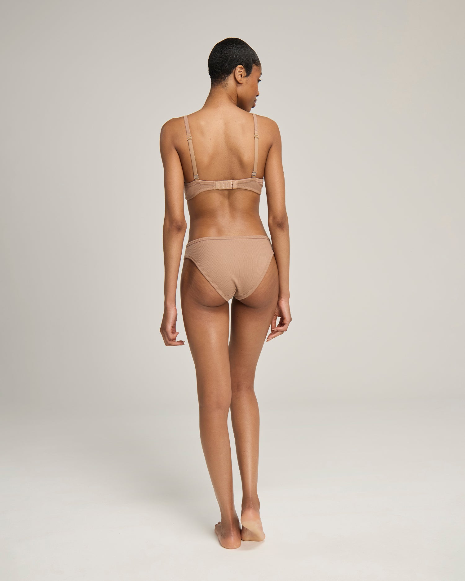 The Organic Cotton Mini Brief 2 Pack - Mocha
