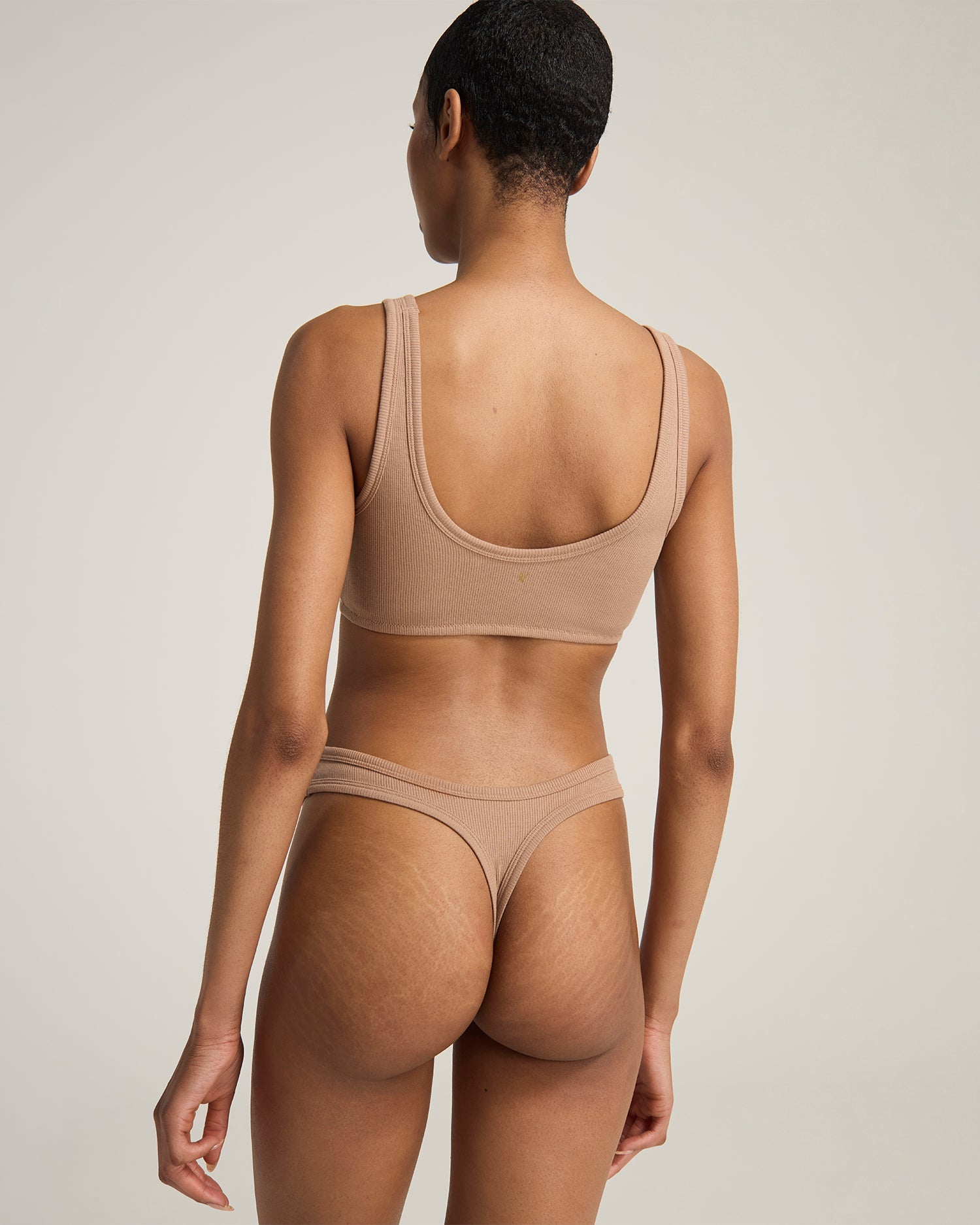 The Organic Cotton Dipped Thong 2 Pack - Mocha