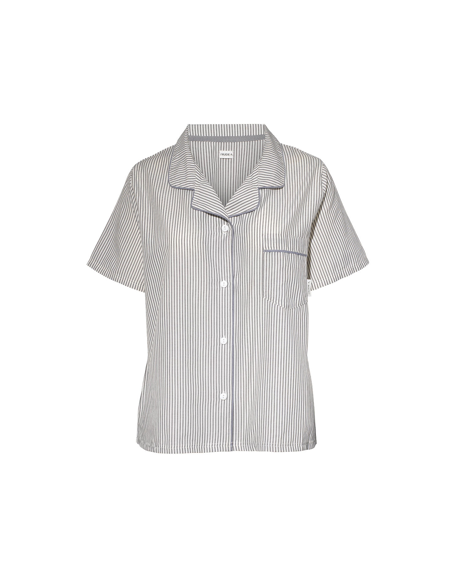 The Short PJ Set - Dove Grey Stripe