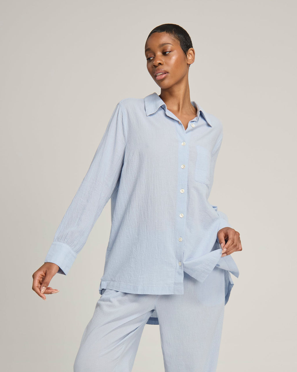 The Midi Shirt - Sky