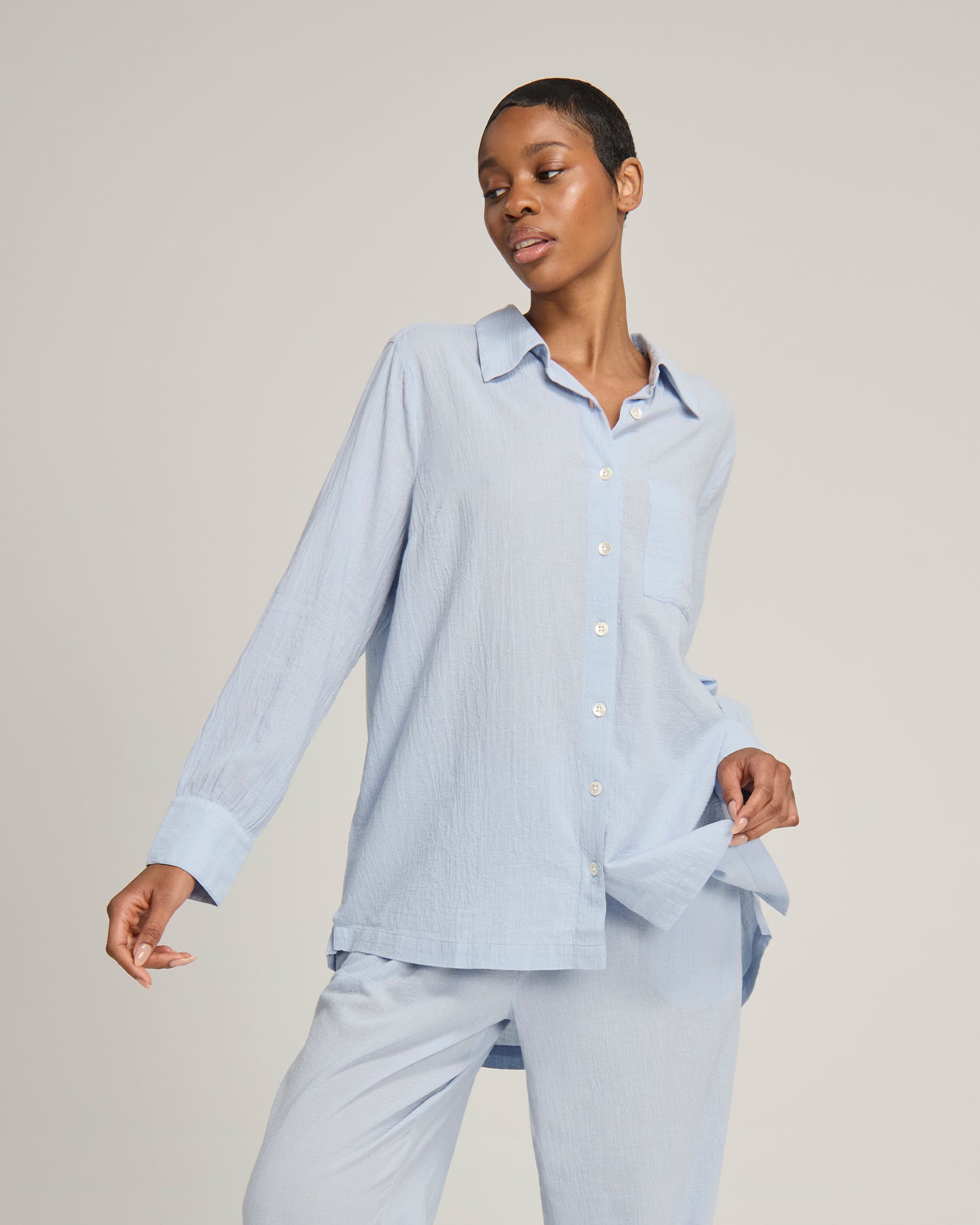 The Midi Shirt - Sky