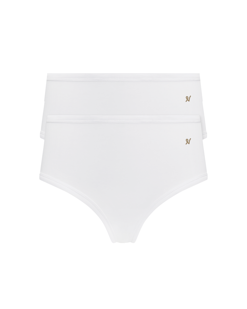 The Organic Cotton Midi Brief 2 Pack - Cotton White