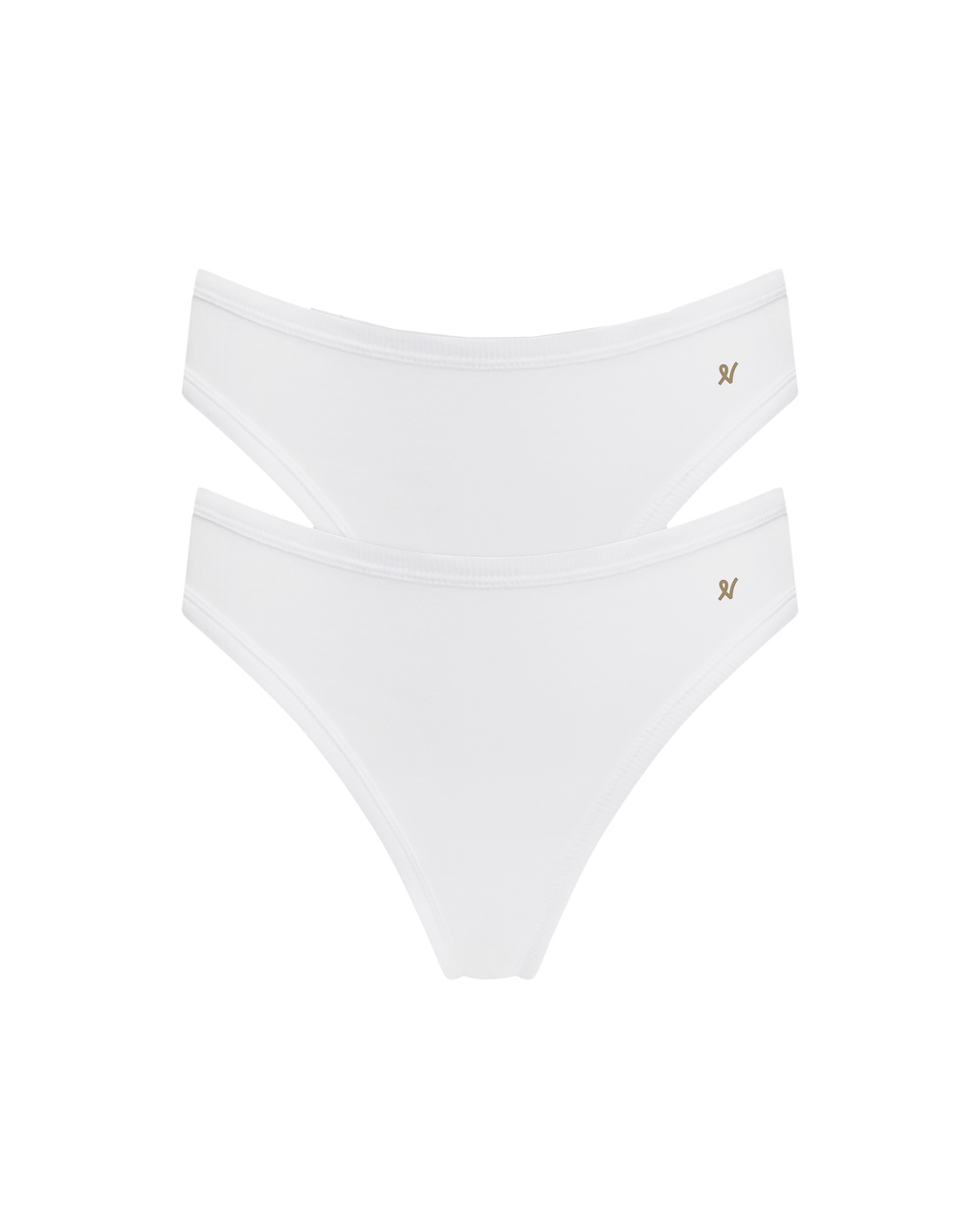 The Organic Cotton Mini Brief 2 Pack - Cotton White