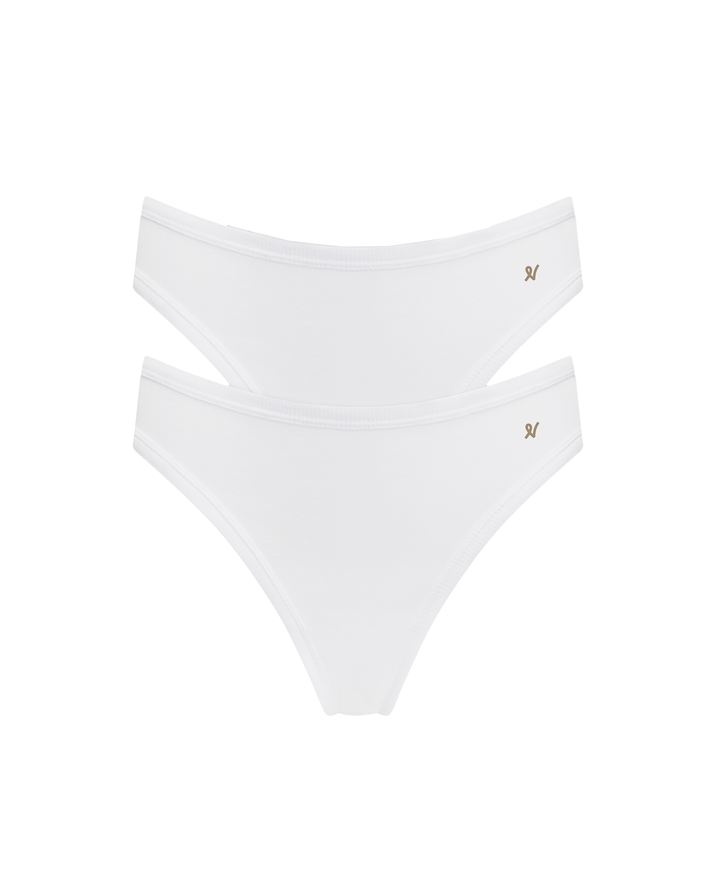 The Organic Cotton Mini Brief 2 Pack - Cotton White