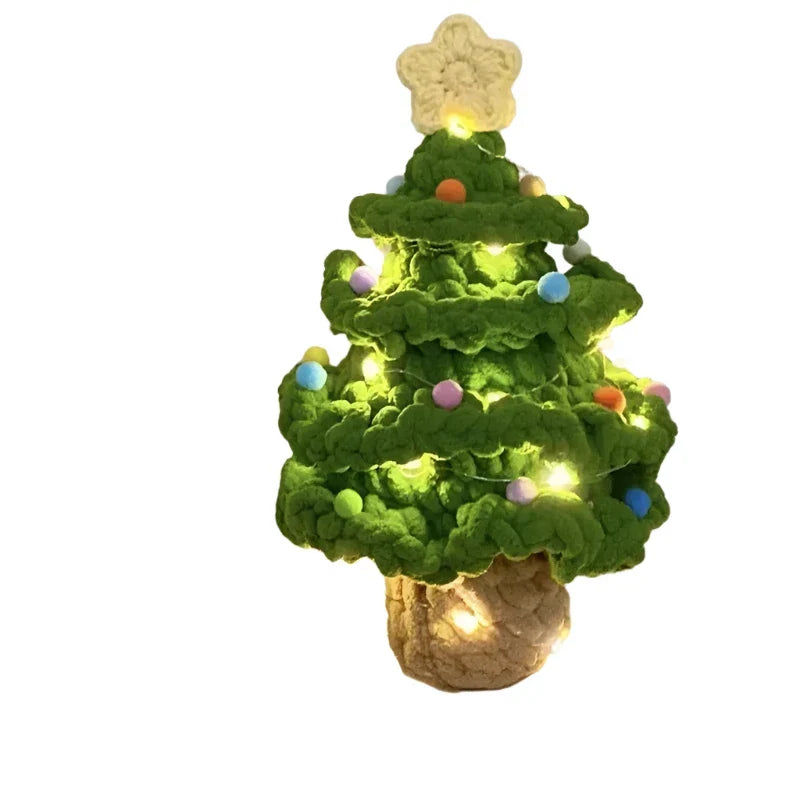 Crochet Christmas Tree Knitted Desktop Ornament