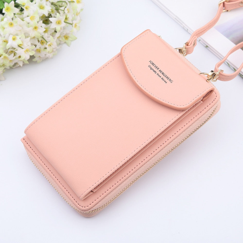 New Women Long Wallet Shoulder Bag Female Wallets Clutch Lady Purse Zipper Phone Pocket Card Holder Ladies Carteras