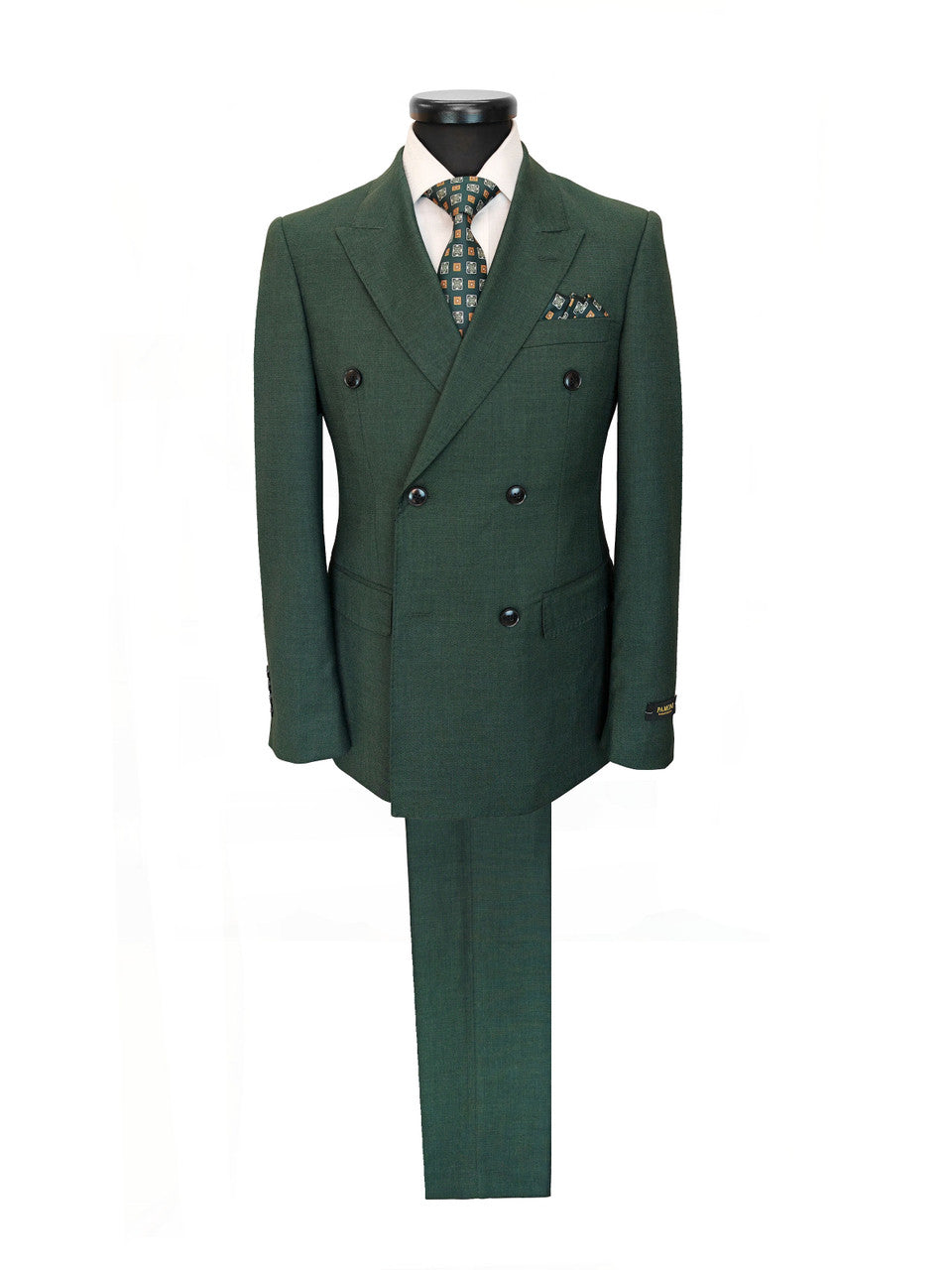 Green Double-Breasted Suit-1