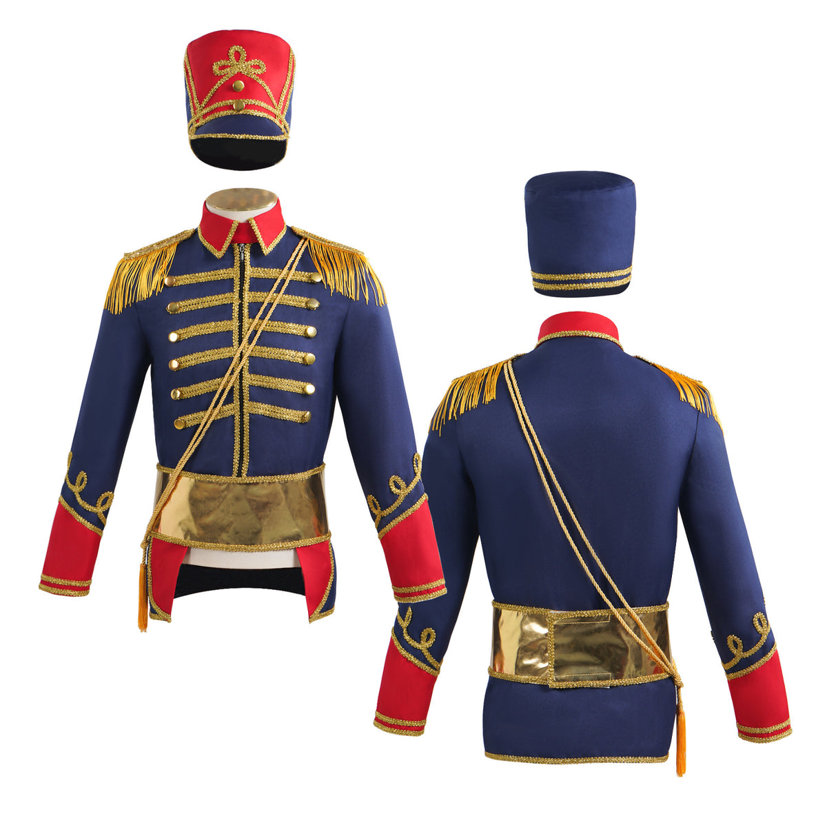 Halloween Cosplay Costume Noble Court Performance Top with Hat, Style Top