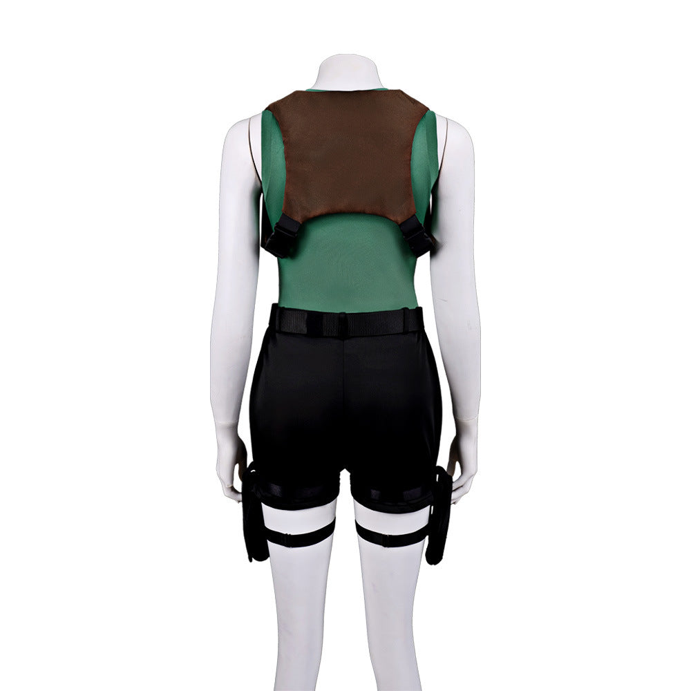 Lara Croft Cosplay Costume Tight-Fitting Bodysuit Game Replica Character Costume Halloween