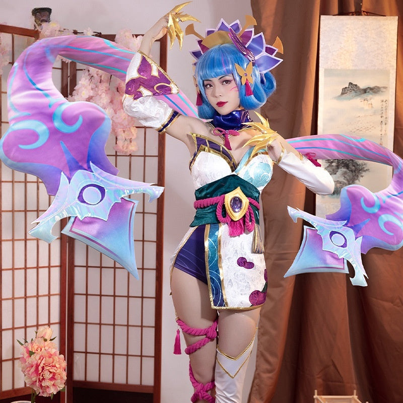 LOL League of Legends Soul Lotus Cinderella cosplay costume and style cosplay game costume