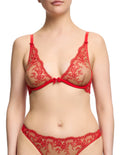 Dita Von Teese Lavinia Flame Plunge Bra Red-0