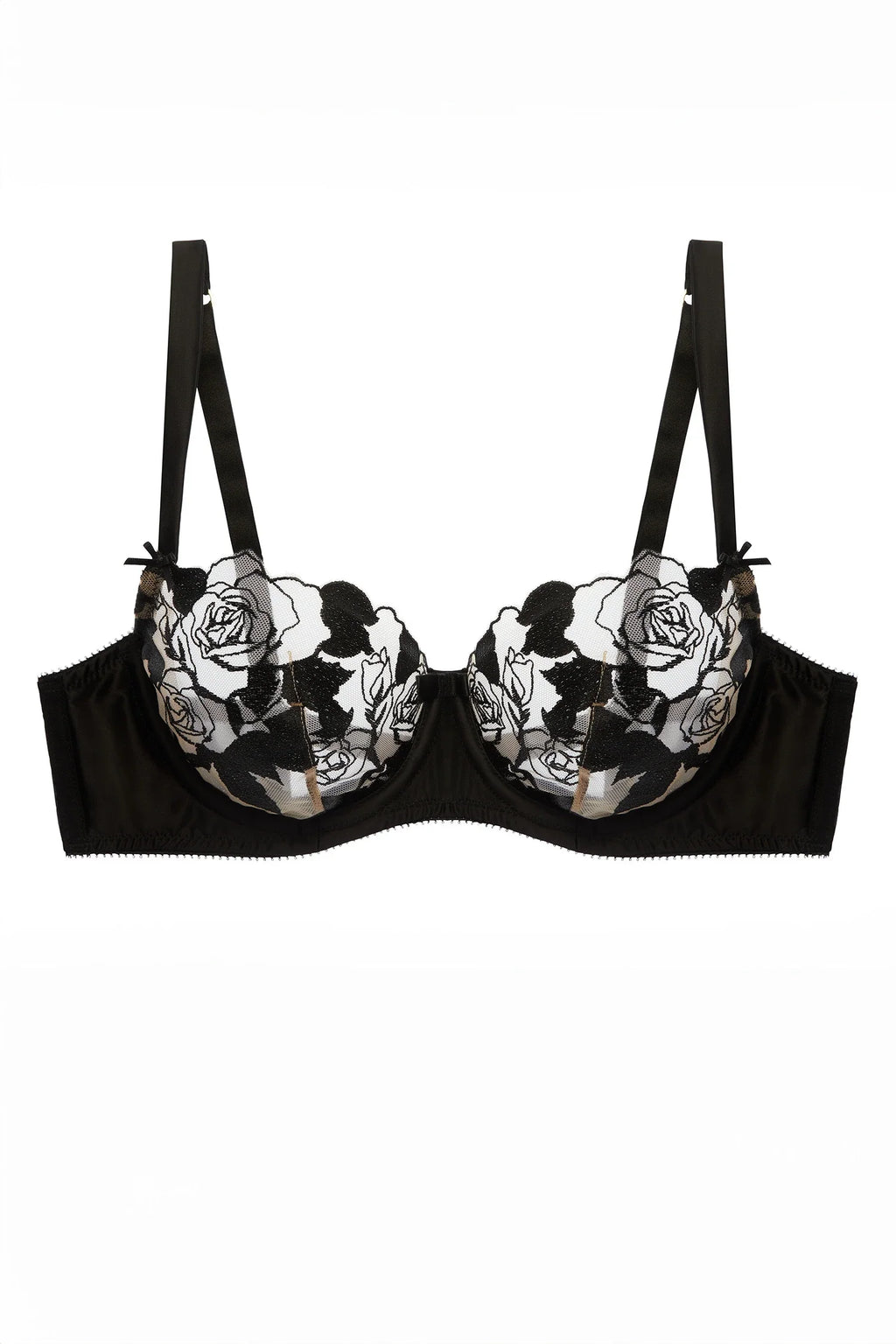 Dita Von Teese Rosabelle Underwire Balconette Bra Black-3