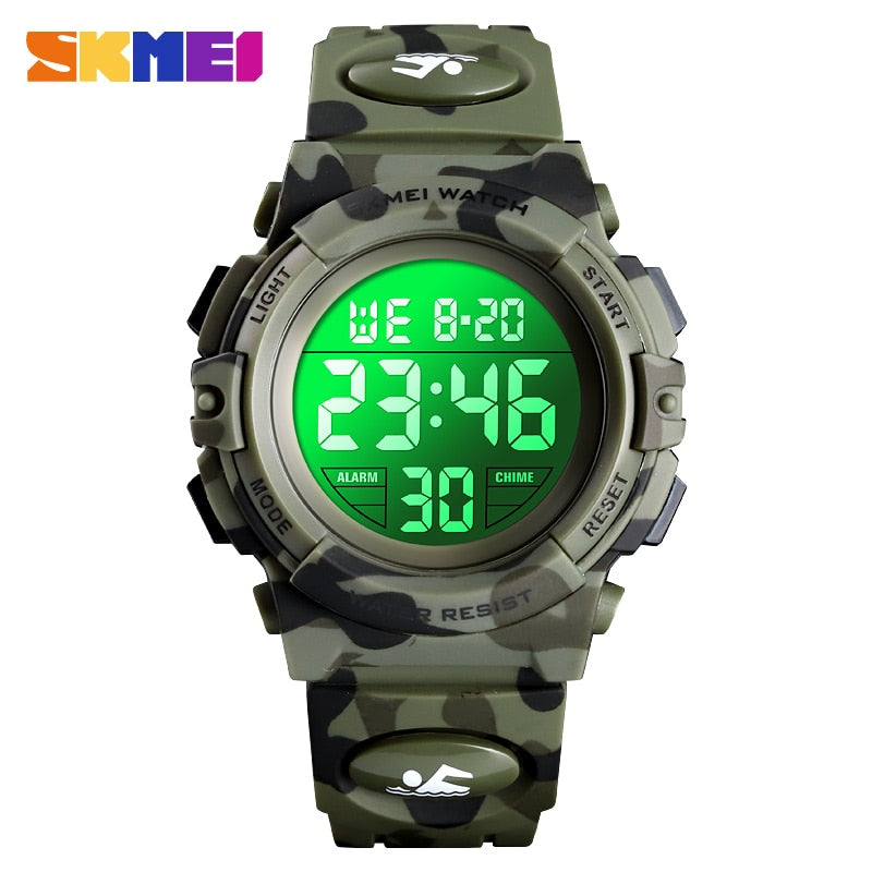 Electronic Wristwatch Stop Watch Clock Children