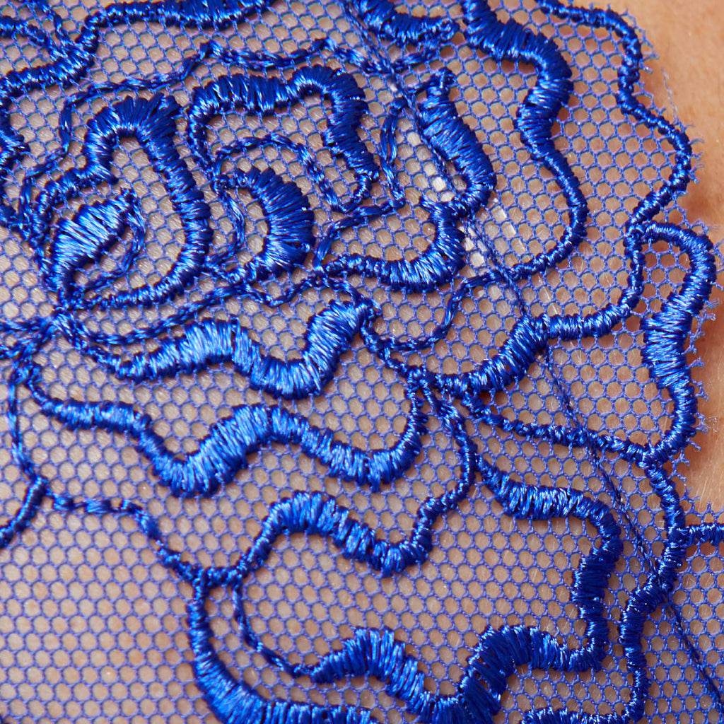 Sheer Mesh Balconette Bra Gorteks Pamela Sapphire-2