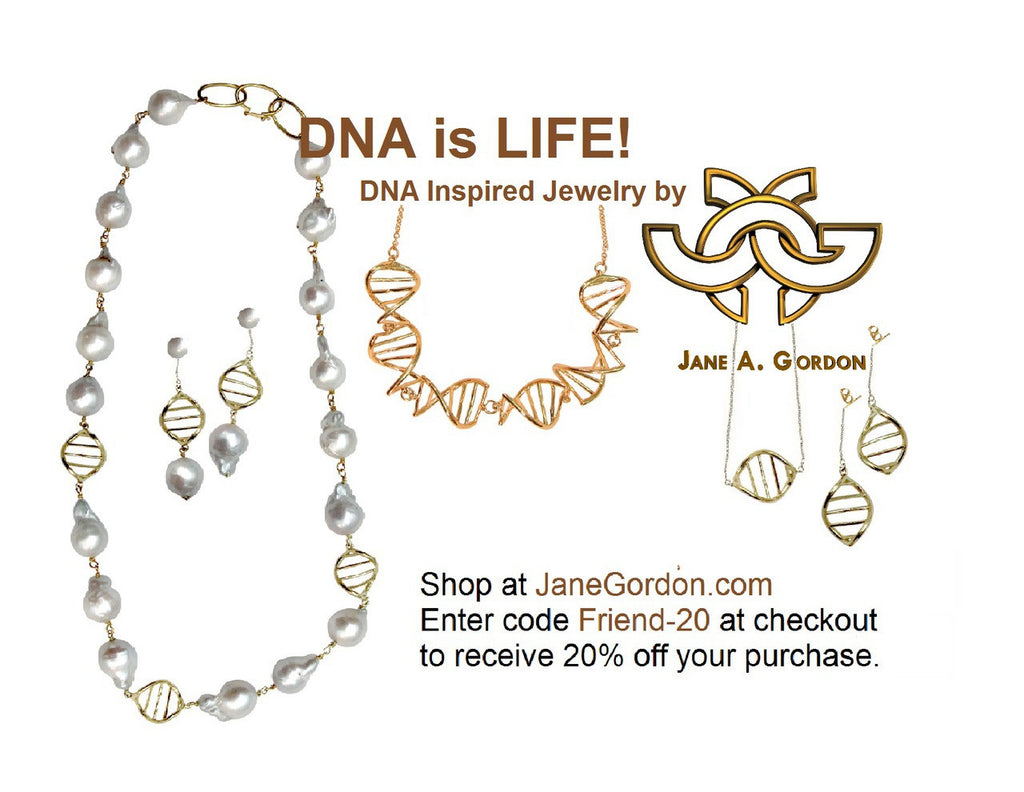 DNA Strand Necklace- DNA Linked chain- 18K