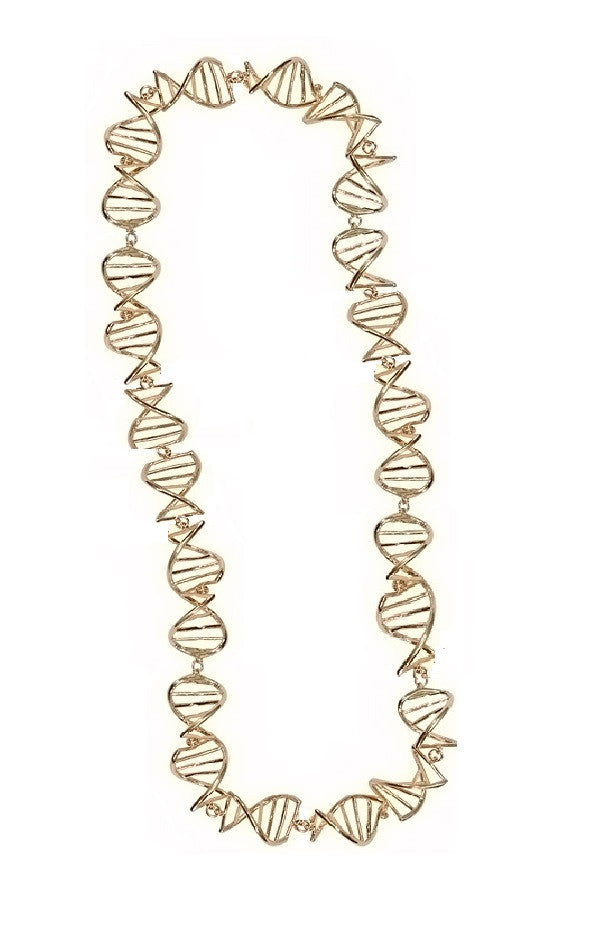 DNA Strand Necklace- DNA Linked chain- 18K