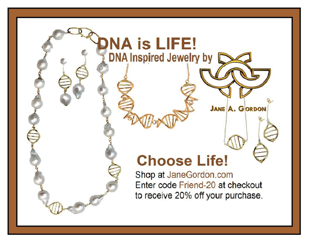 DNA Strand Necklace- DNA Linked chain- 18K