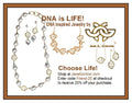 DNA Strand Necklace- DNA Linked chain- 18K