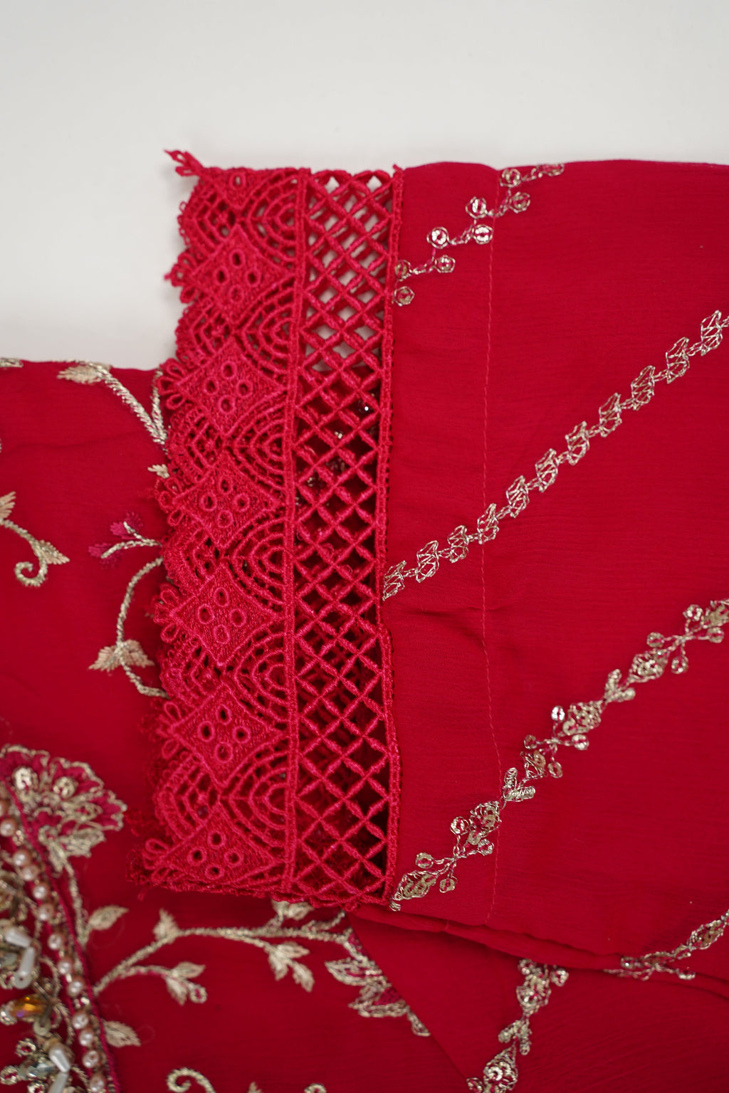 Husan e Jahan - Luxury Chiffon Outfit with Chiffon Dupatta & Gharara - Ready to Wear - V2 - Eid25 - 04 -SD