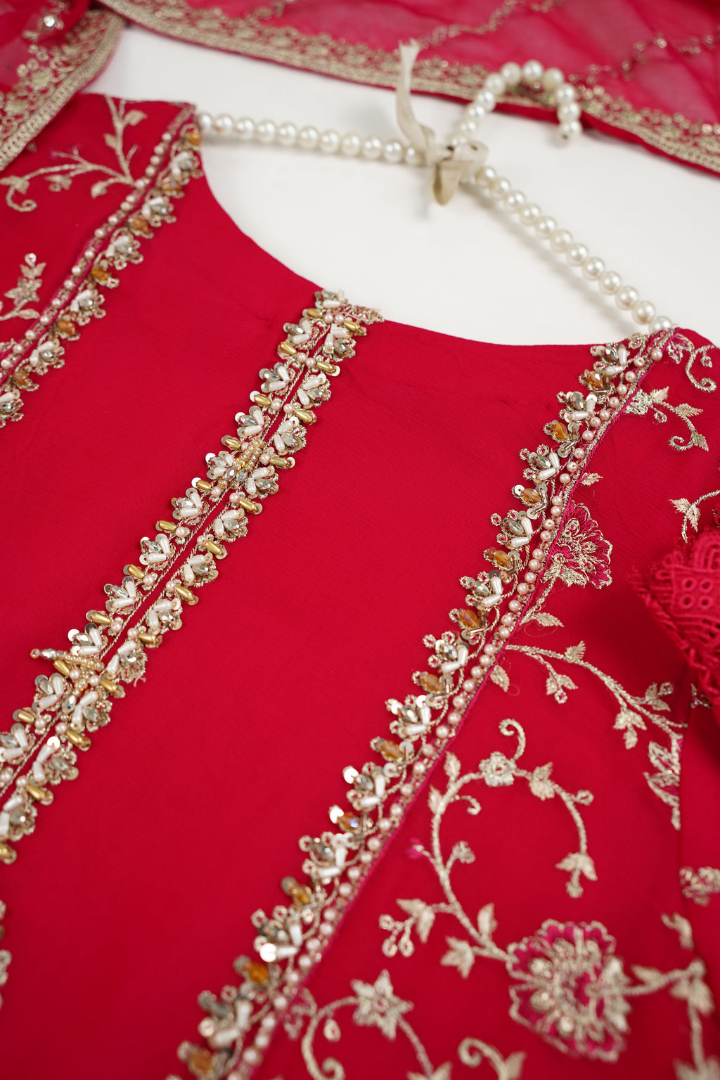 Husan e Jahan - Luxury Chiffon Outfit with Chiffon Dupatta & Gharara - Ready to Wear - V2 - Eid25 - 04 -SD