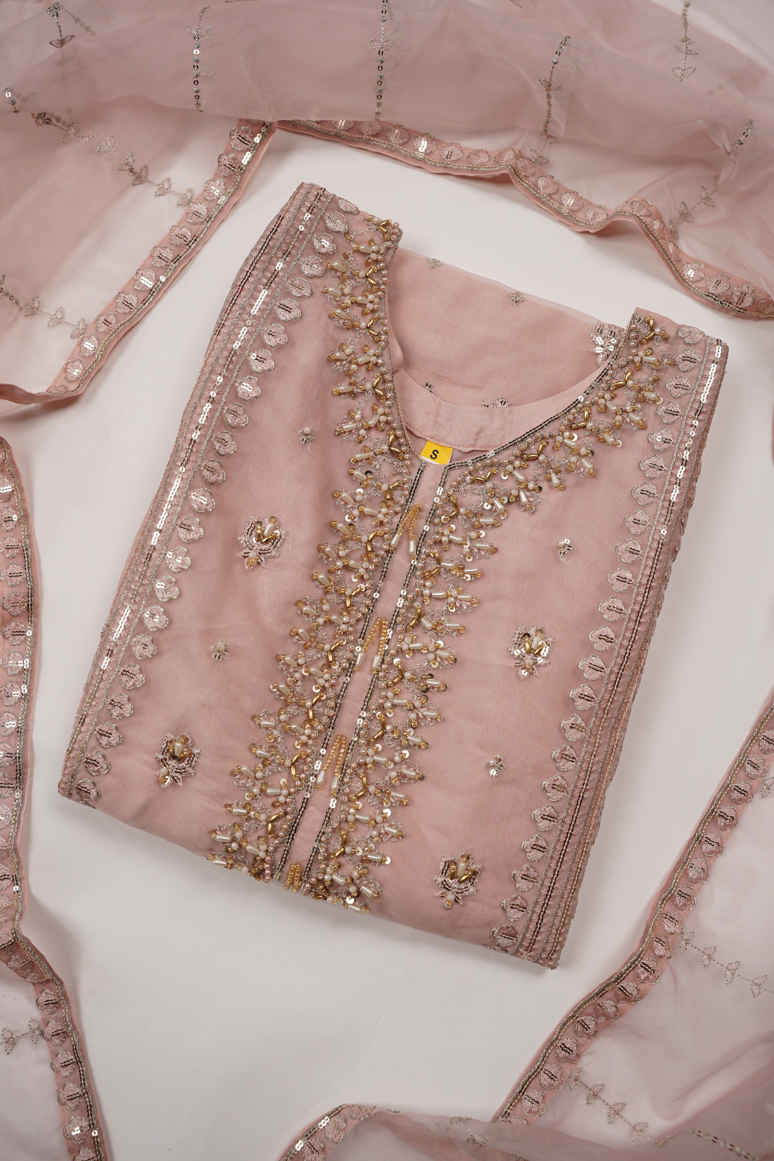 Tehwar - Luxury Organza Outfit - Festive Collection - Ready to Wear - Eid25 - TEHV8D2-SD