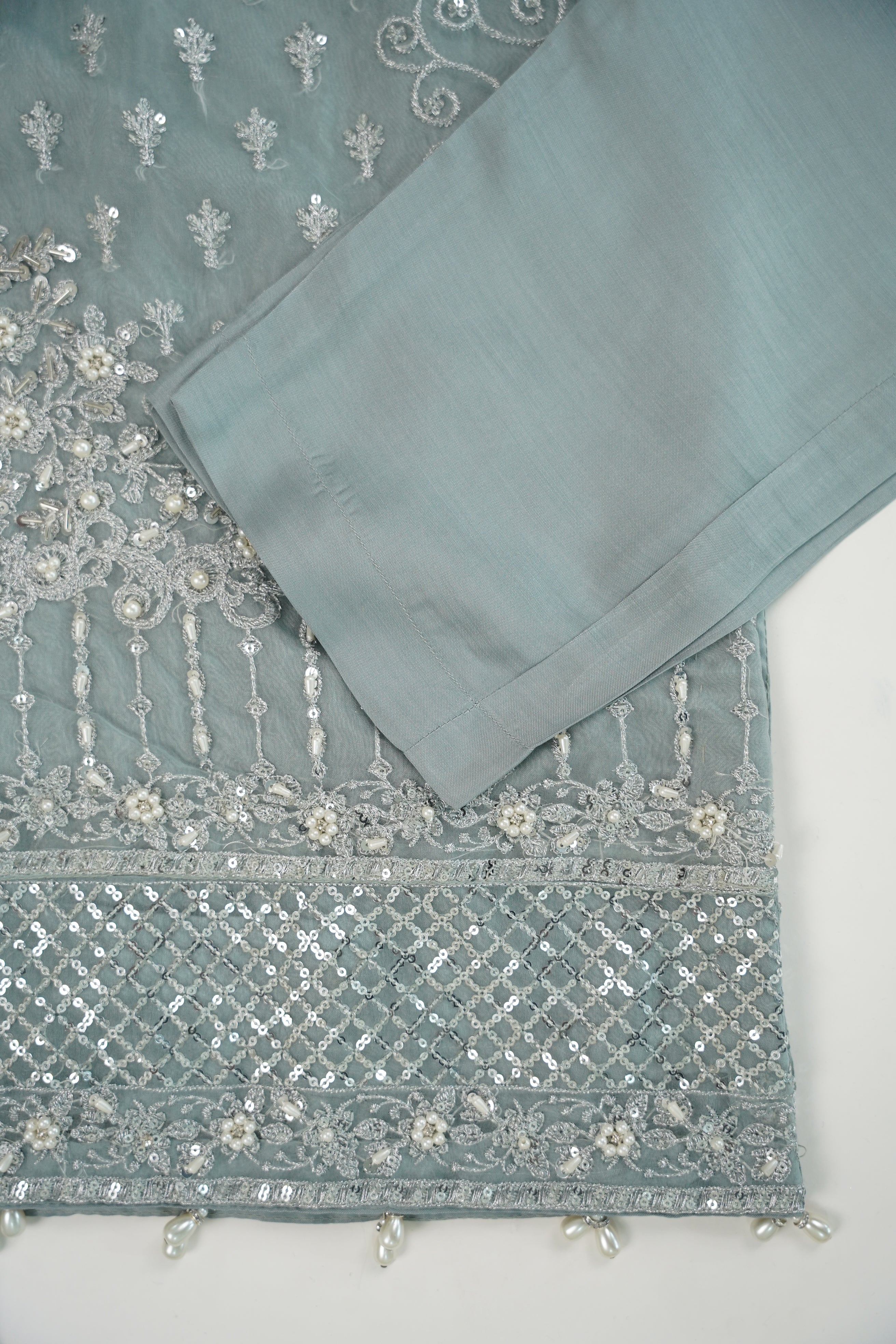 Tehwar - Luxury Organza Outfit - Festive Collection - Ready to Wear - Eid25 - TEHV7D4-SD