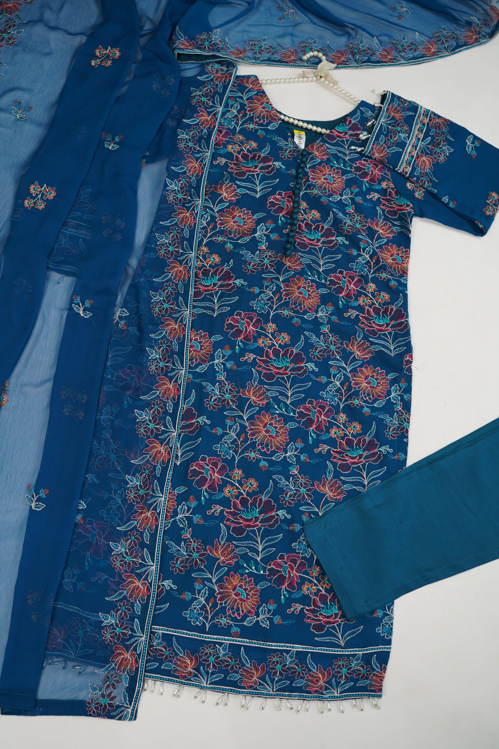 Husan e Jahan - Luxury Chiffon Outfit with Chiffon Dupatta - Ready to Wear - Eid25 - HEJ-V3-D7-SD