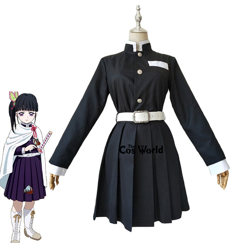 Kimetsu no Yaiba Tsuyuri Kanawo Team Uniform Tops Dress Outfit Anime Customize Cosplay Costumes-4