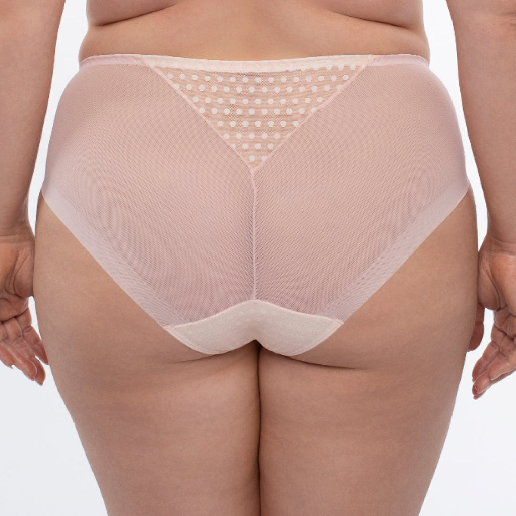 Sheer Mesh Tulle Embroidered Brief Panty Donna-1
