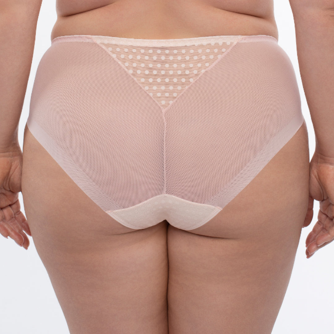 Sheer Mesh Tulle Embroidered Brief Panty Donna-1