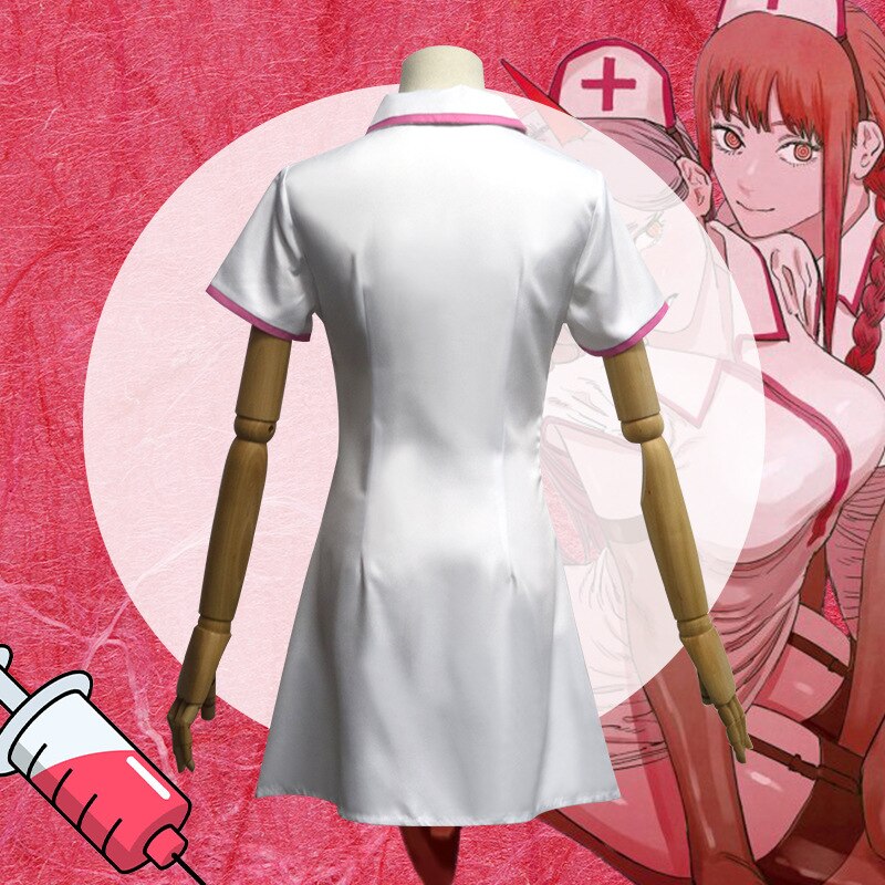 Chainsaw Man Cosplay Costume Party Series Nurse Suit Full Set Chainsaw Man Dress Chainsaw Man Anime Demon Hunter Dress Up