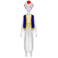 Kinopio Toad Cosplay Hat Kids Adult Costume Game Bros 2 Roleplay Fantasia Outfits Vest Pants Child Halloween Carnival Party