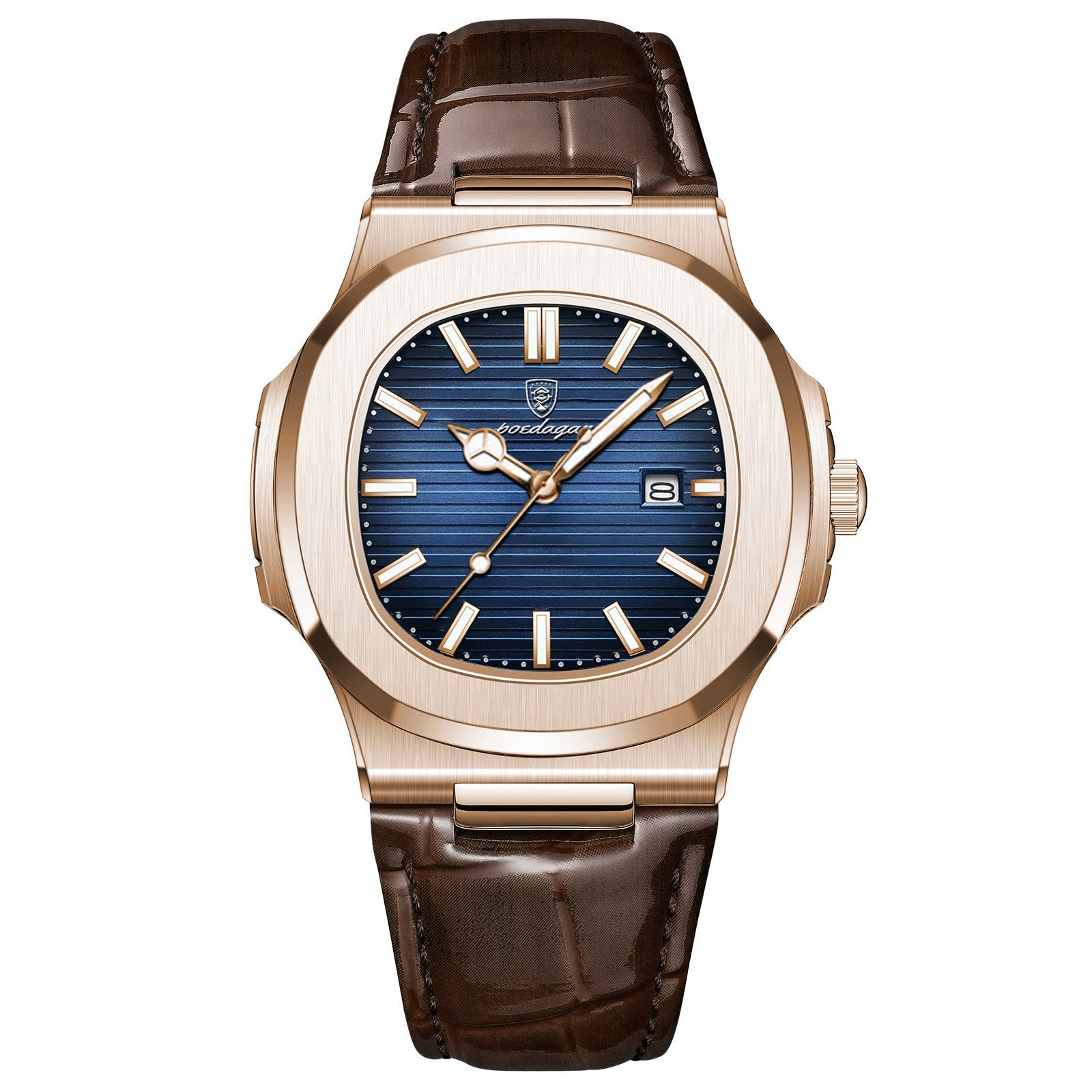 Menwaterproof luminous quartz watch