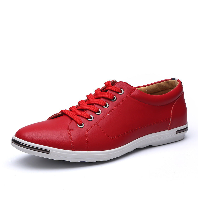Student men's autumn Korean style trendy all-match casual sports shoes white flat shoes
