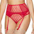 High Waist Sheer Mesh Garter Belt Gorteks Euphoria-0