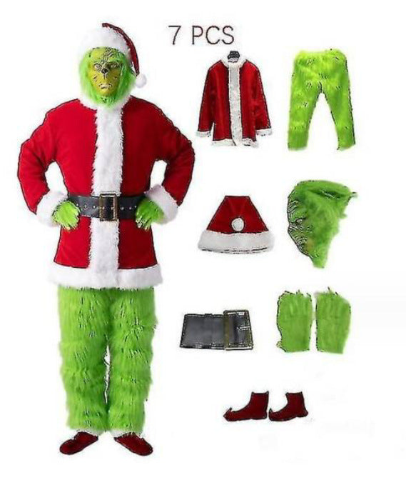Cosplay Green Hair Monster Grinch Costume