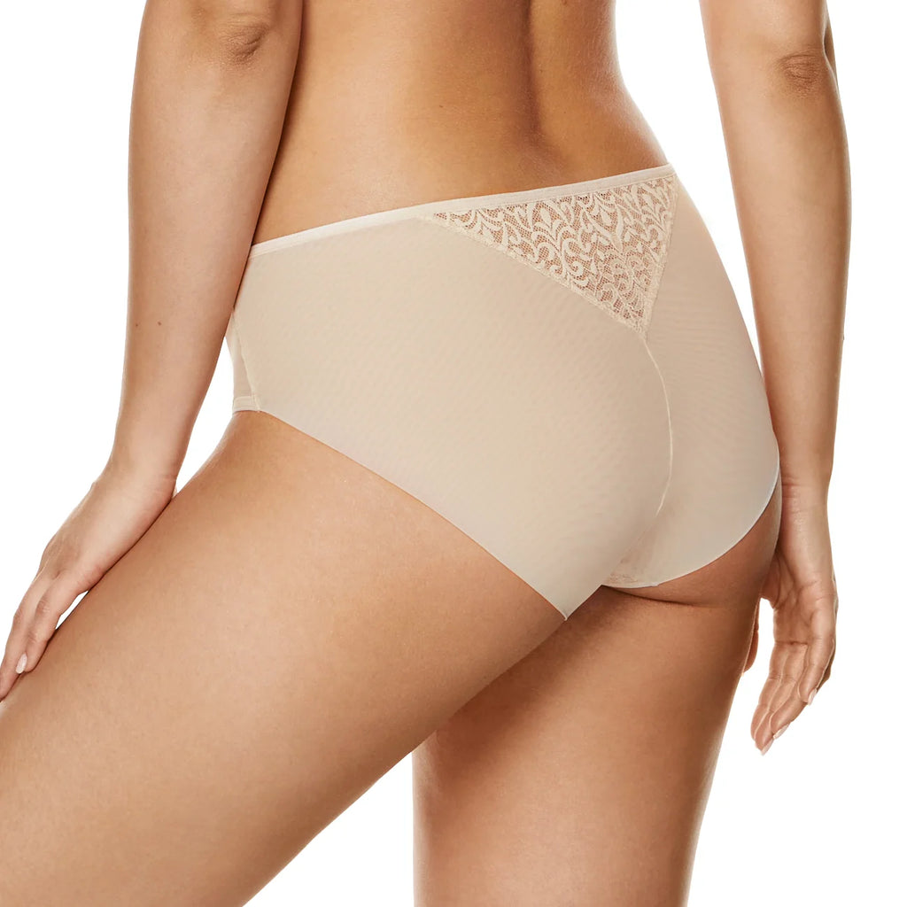 Semi Sheer Lace Bikini Panty Gorteks Gabi Beige-1